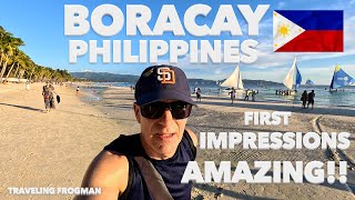 My Amazing First Impressions Of Boracay Philippines 🇵🇭 [upl. by Dyer]