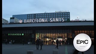 Estación Sants  Barcelona España HD [upl. by Neddie]