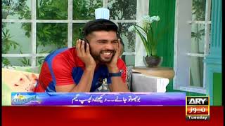 Amir plays an extremely funny game with Imad Wasim and Babar Azam [upl. by Orhtej]