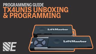 Unboxing and Programming a LiftMaster TX4UNIS [upl. by Mmada700]