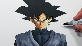 How To Draw Goku Black  Step By Step Tutorial [upl. by Wakerly]