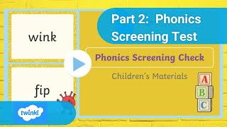 🤩Part 2Year 1 Phonics Screening Check Phonics [upl. by Suolhcin]