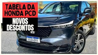 Nova Tabela da Honda para PCD em 2024 Isenções Novos Modelos e Preço [upl. by Jenifer]