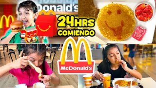 🍔24 HORAS comiendo en MacDonalds🍟¿Nuggets con HeladoYo soy Aranza🍦 [upl. by Eillib]