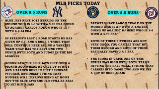 MLB Picks and Rundown August 3rd Best Bets [upl. by Laved]