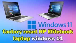 how to factory reset HP Elitebook laptop windows 11 [upl. by Nwahsit]