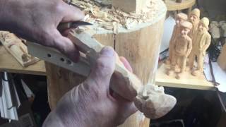 Carving an Outport Character 2 of 2 [upl. by Wootan]