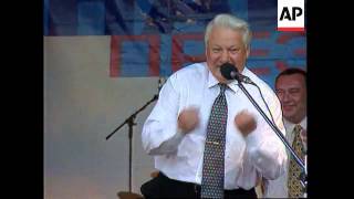 Russia  Yeltsin On Campaign Trail [upl. by Enitsirc]