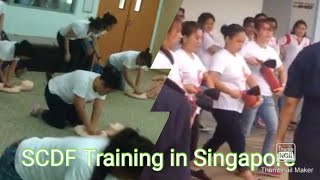 FIRST AIDampPROPER USE of FIRE EXTINGUISHER  SCDF Free trainingHomeAcademySGEsay B Vlog [upl. by Hindu]