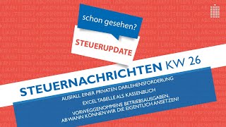 Steuernachrichten  Update 262021  Kostenlos amp schnell informiert [upl. by Nath198]