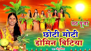 दर्द भरा छठ पूजा व्रत गीत VIDEO  छोटी मोटी डोमिन बिटिया  Anshu Priya Paramparik Chhath Vrat Geet [upl. by Airdnaxela]