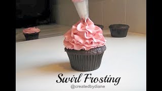 frosting a swirl on a cupcake Created by Diane Diane Schmidt [upl. by Hayden]