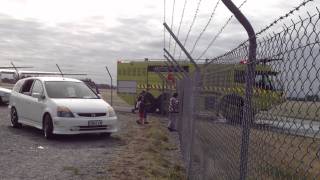 Christchurch International Airport Fire Service F5 12 February 2012 HD [upl. by Enaillil]