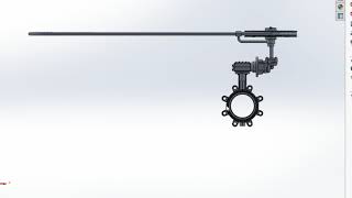 Designing Butterfly Valve assembly Chain Operated in Solid works valveengineer solidworks [upl. by Yesnik]