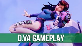 Overwatch Beta DVa Gameplay [upl. by Ellyn292]