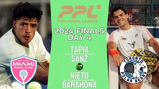 1ST FINALISTS  TAPIA amp SANZ VS NIETO amp BARAHONA Padel Pro League 2024 Finals New York Highlights [upl. by Trainor]