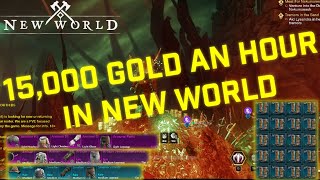 How to make an easy 15000 Gold an hour in New World December 23 2022 [upl. by Marji]