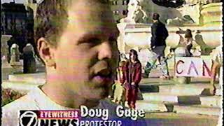 CassiniHuygens Protests  WKBWTV Buffalo ABC 10121997 [upl. by Eerb]