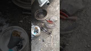 cleaning by soap all parts of wheel cylinders shortsvideo brakelining brakefluid brake [upl. by Marba838]