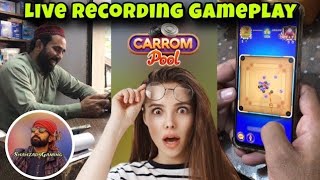 Carrompool First Time Live Recording Gameplay 😱  Shahzad’s Gaming  Carrom Disc Pool  Miniclip [upl. by Durrej]