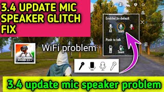 Bgmi mic amp voice glitch problem After 34 update ll mic speaker Fix in Bgmi [upl. by Remmus344]