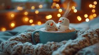 Christmas Coffee Vibes Video Background  Cozy Holiday Ambience [upl. by Marlane]