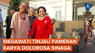 Momen Megawati Kunjungi Pameran Seni Rupa Karya Dolorosa Sinaga [upl. by Erreipnaej]