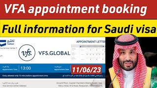 VFS Appointment Booking Saudi Arabia  VFS Global Saudi Arabia Appointment vfs appointment booking [upl. by Erinn]