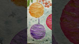 painting watercolorpainting christmas christmascardidea shorts [upl. by Sherborne160]