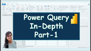 Power Query in Depth  How to use Power Query in Power Bi  Power Bi in Hindi  Part 1 [upl. by Heddi]