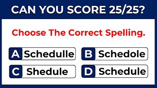 Spelling Quiz  Test Your Spelling Abilities With This Quiz  Challenge 31 [upl. by Kosel464]