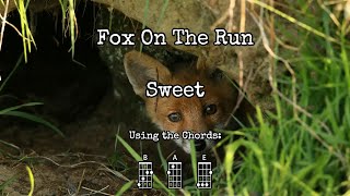 Fox On The Run  Sweet  Ukulele Play Along [upl. by Gonsalve34]