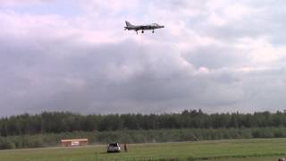 Sea Harrier at Drummondville airshow  20150830 [upl. by Llerahc]