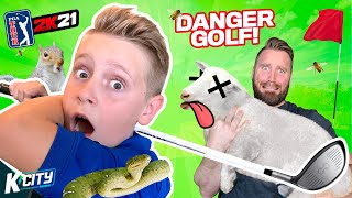 LOOK OUT SHEEP Creating a WILD Golf Course in PGA 2k21 KCITY GAMING [upl. by Wadell]