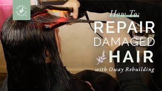 Oway Rebuilding Treatment How To Repair Damaged Hair with Infrared Technology  Phytokeratin [upl. by Aramois111]