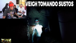 CORINGA COLOCOU O VEIGH PARA TOMAR SUSTO EM JOGO DE T3RROR [upl. by Casimire]