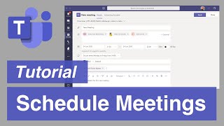 Microsoft Teams  The Right Way to Schedule Meetings [upl. by Sutherlan142]