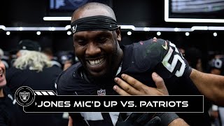 Chandler Jones Wins the Game While Mic’d Up vs Patriots ‘It Was Almost Like Madden’  Raiders [upl. by Edana]