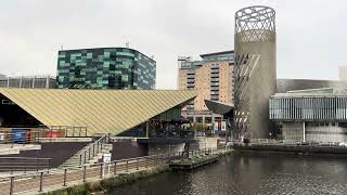 At MediacityUK Mediacity Manchester 🌊 mediacityuk mediacitymanchester manchestershipcanal [upl. by Yerdna522]