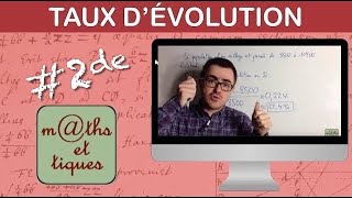 Déterminer un taux dévolution  Seconde [upl. by Lena]