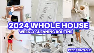 2024 WEEKLY CLEANING ROUTINE  CLEAN WITH ME  WHOLE HOUSE CLEANING MOTIVATION  JAMIES JOURNEY [upl. by Arakahs]