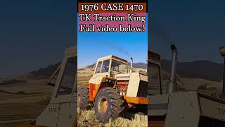 1976 CASE 1470 Traction King plowing [upl. by Gosselin]