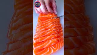 Amazing satisfy salmon cutting skills  Knife Skills [upl. by Idnis545]