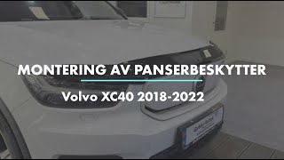 Volvo XC40 20182022  Panserbeskytter Monteringsanvisning [upl. by Barbee]