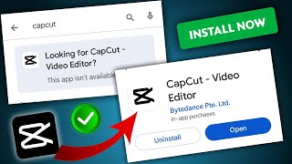 😥Capcut this app isnt available  Capcut play store se download nhi ho Raha  problem solved [upl. by Auop]