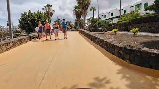 Costa Teguise Lanzarote  beachfront [upl. by Assirol]