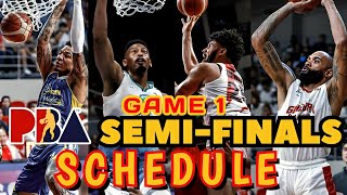 PBA SEMIFINALS SCHEDULE GAME 1  JANUARY 24 2024 [upl. by Oneg675]