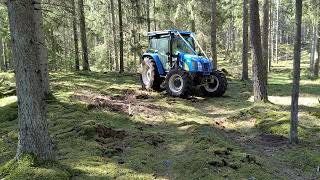 Utkörning av vinterns och vårens arbete pga barkborrar som gnager i sig av skogen [upl. by Olrac]