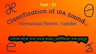 Classification of International phonetic Alphabet IPA Sound Bangl [upl. by Arabel]