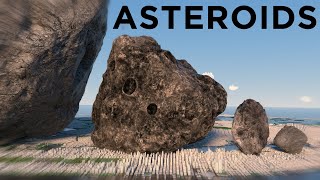 ASTEROIDS Size Comparison 2 🌑 [upl. by Trumann]